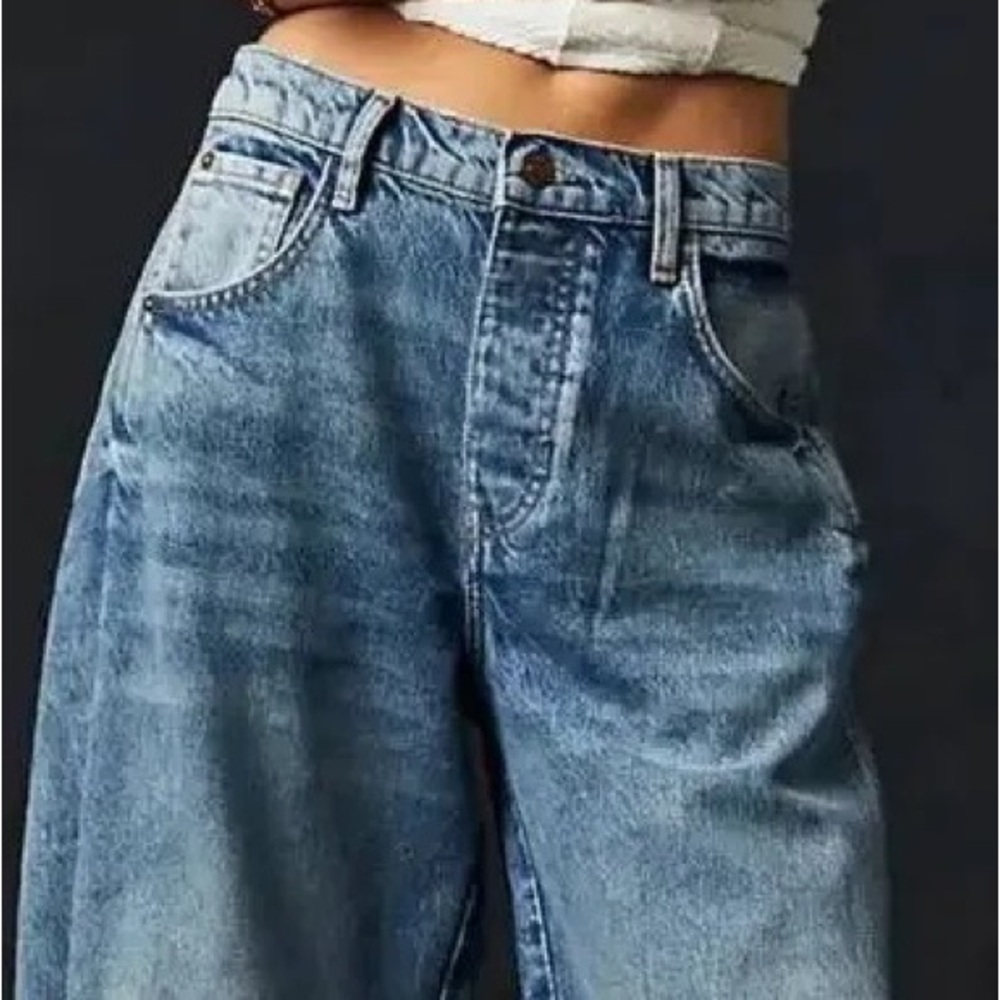 BRAND NEW Good American good extreme barrel Jeans size 6 NWT!👖🎁 - Picture 7 of 15
